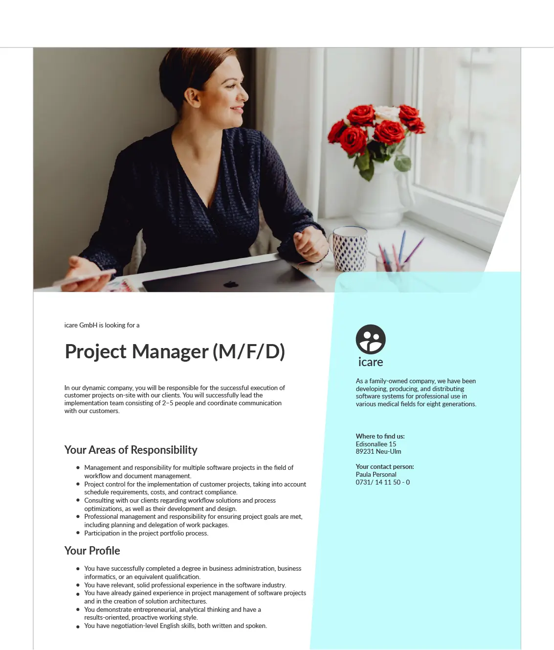 Moderne Stellenausschreibungen