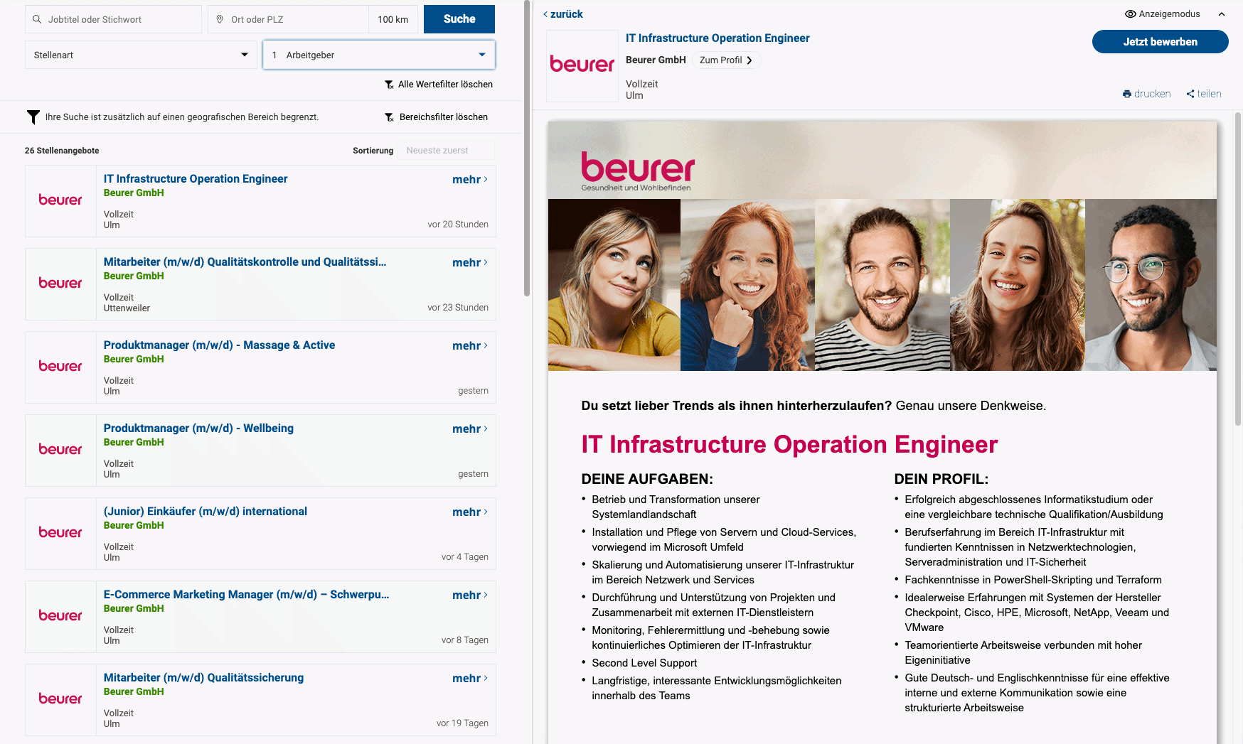 Stellenausschreibungen