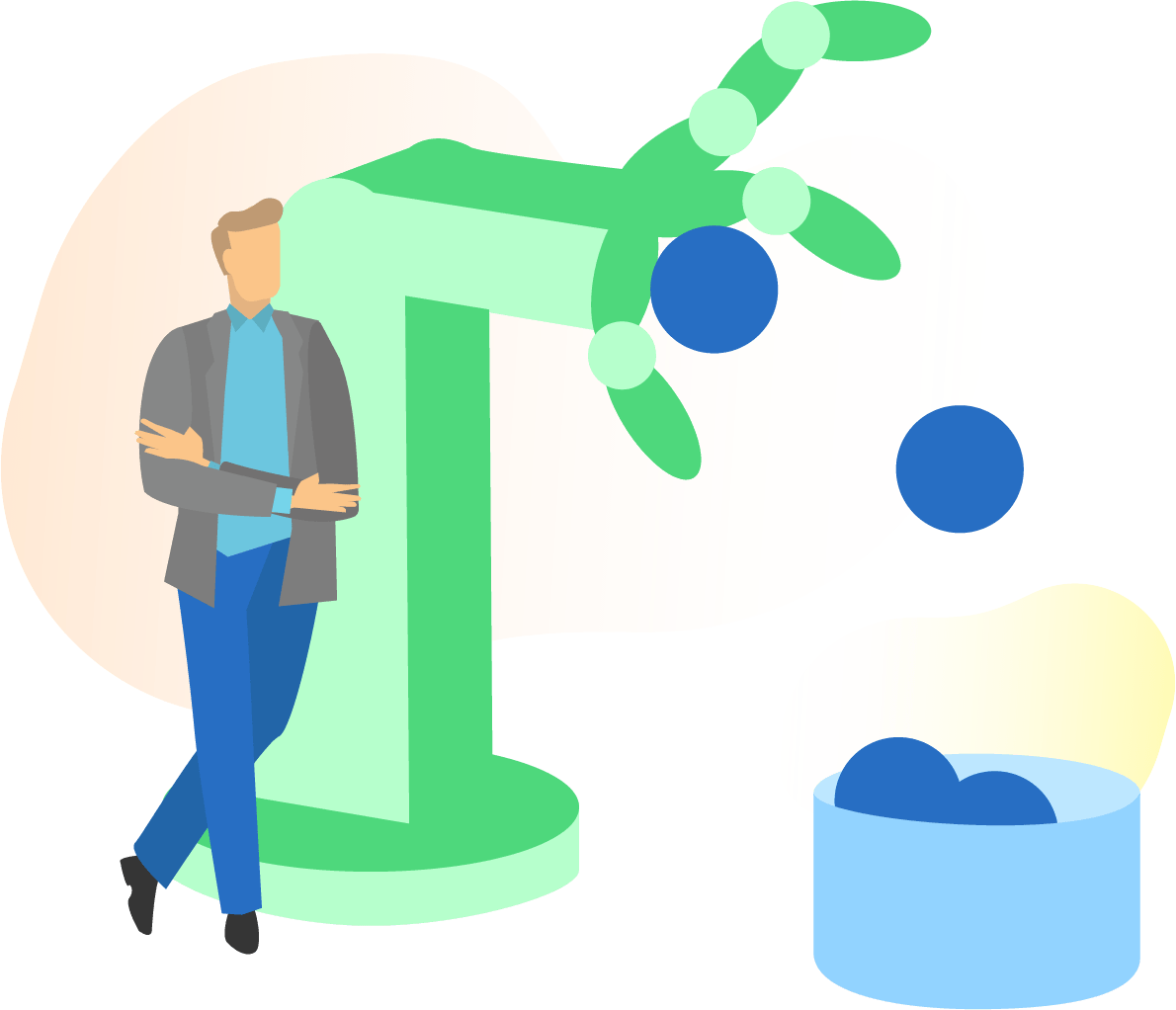 High automation of tasks and processes